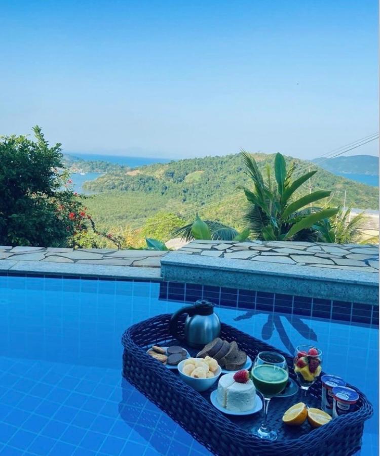 Casa Em Paraty, Piscina Com Vista Para O Mar Bagian luar foto